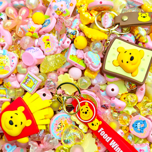 Acrylic beads-Winnie the Pooh(for beadable pens, keychains, phone chains)