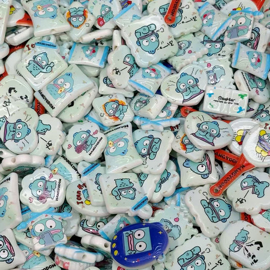 Acrylic beads-Hangyodon (for beadable pens, keychains, phone chains)