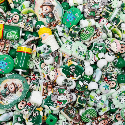 Acrylic Beads - Snoopy Labubu for beadable pens, keychains, phone chains
