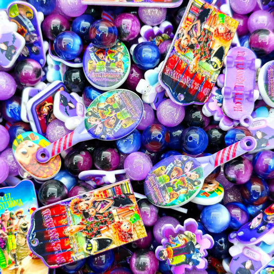Acrylic beads-Hotel Transylvania (for beadable pens, keychains, phone chains)