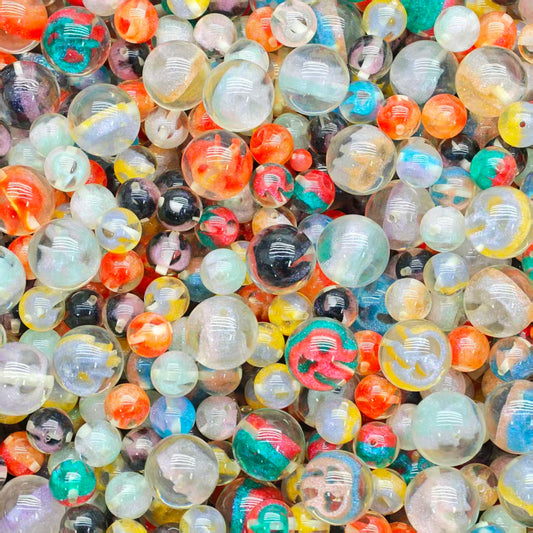 Crazy BOGO！ Resin beads - Fire heart (for beadable pens, keychains, phone chains)