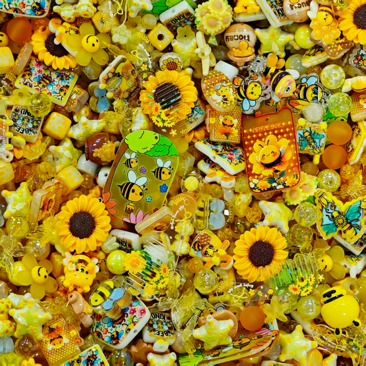 Acrylic Beads -Bee 2.0 (for beaded pen, keychains, phone chains)