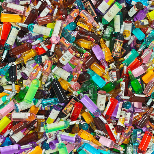 Acrylic beads - Bottle charms (for beadable pens, keychains, phone chains)