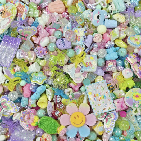 Acrylic Beads - Mini garden (for beaded pen, keychains, phone chains)