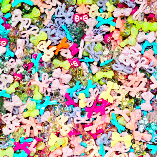 Acrylic Beads -Bow tie (for beaded pen, keychains, phone chains)