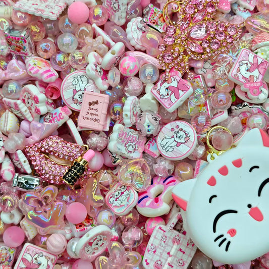 Acrylic beads-Marry cat (for beadable pens, keychains, phone chains)