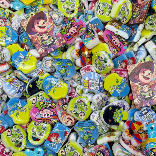 Acrylic beads - Toy mix (for beadable pens, keychains, phone chains)