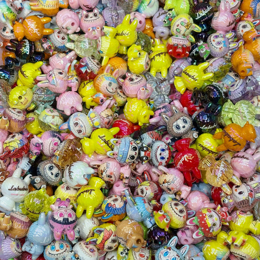 Acrylic beads-Colorful Labubu (for beadable pens, keychains, phone chains)