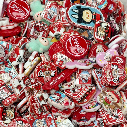 Acrylic Beads - Cola Labubu (for beadable pens, keychains, phone chains)