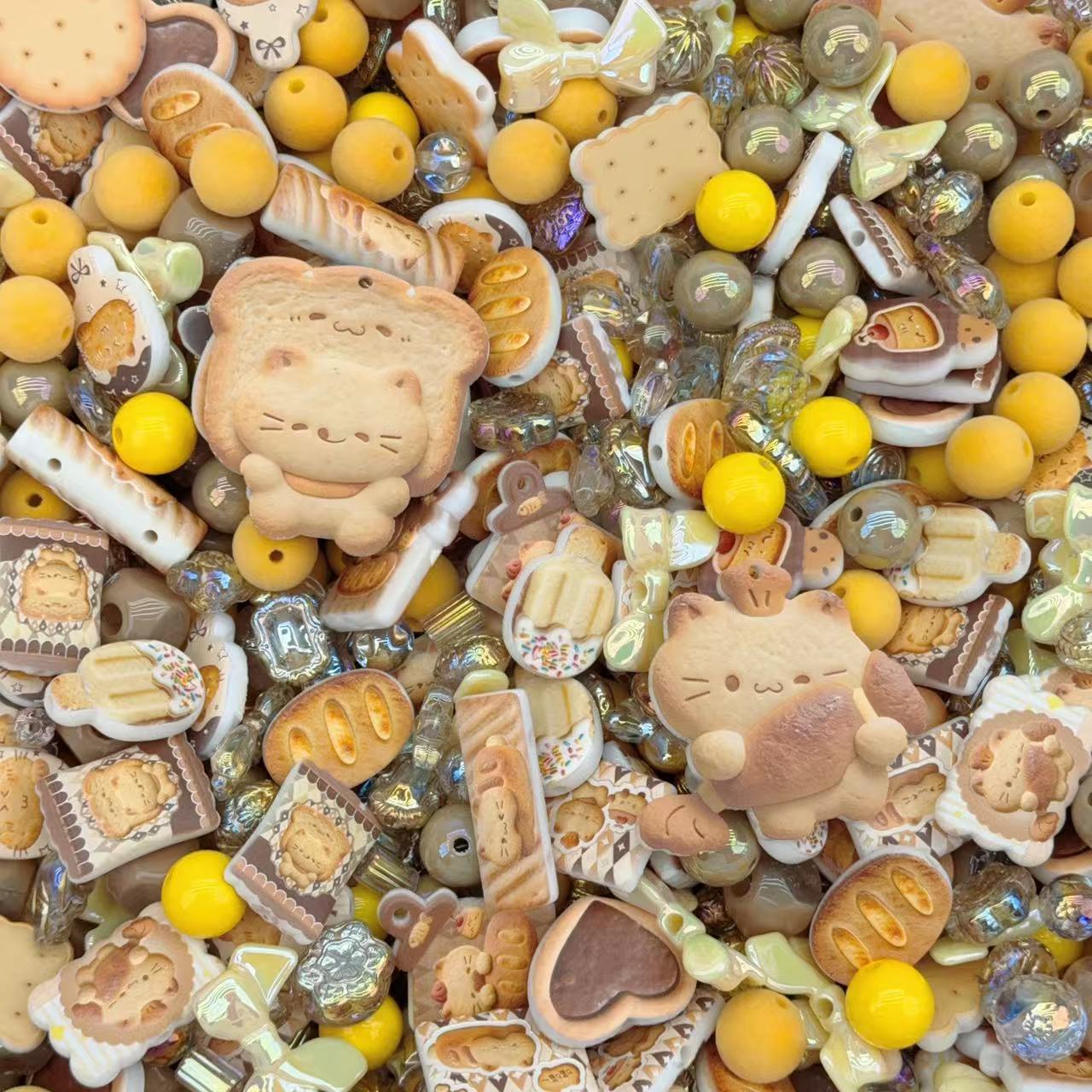 Acrylic Beads - Biscuit (for beaded pen, keychains, phone chains)