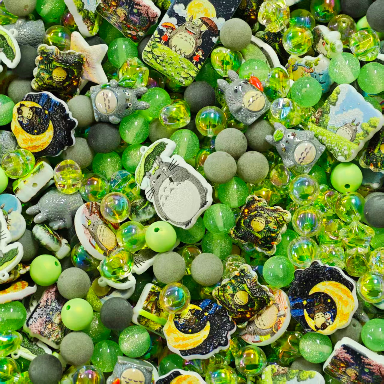 Acrylic Beads -Totoro (for beaded pen, keychains, phone chains)