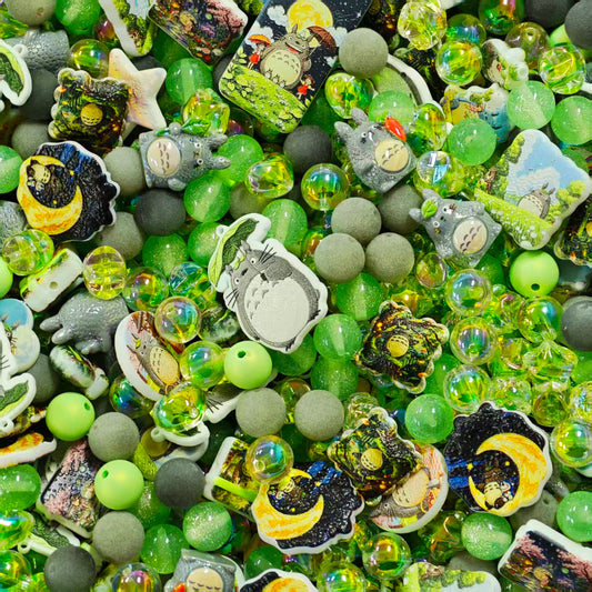 Acrylic Beads -Totoro (for beaded pen, keychains, phone chains)