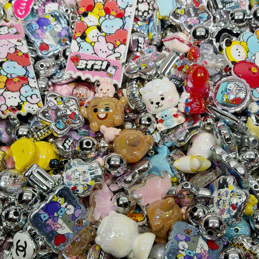 Acrylic Beads -BT21 (for beadable pens, keychains, phone chains)