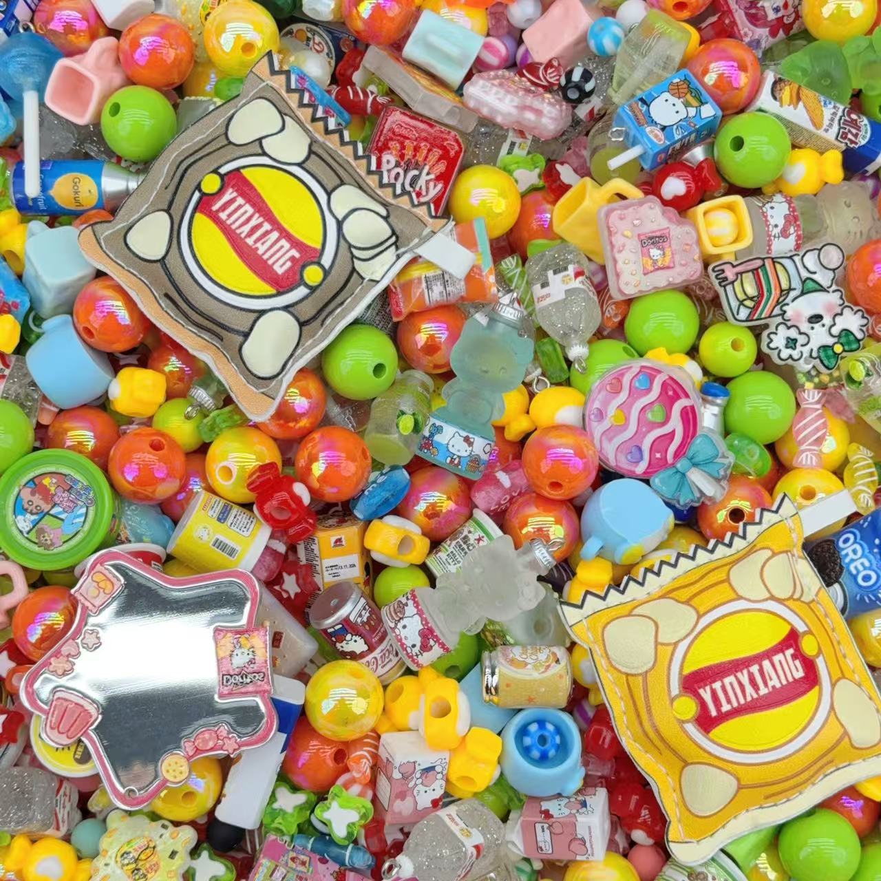 Acrylic Beads - Snacks (for beaded pen, keychains, phone chains)