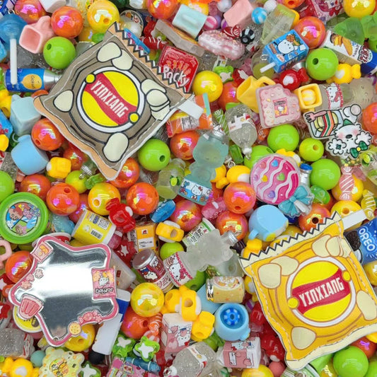 Acrylic Beads - Snacks (for beaded pen, keychains, phone chains)