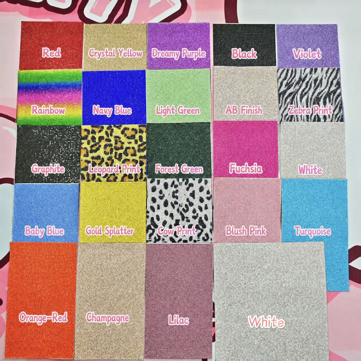 Tool-Glitter Colored self-adhesive