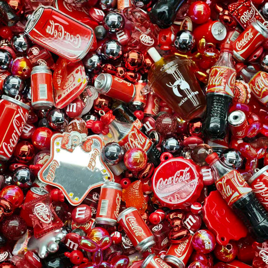 Old friends sale!! Acrylic Beads - Coca-Cola (for beaded pen, keychains, phone chains)