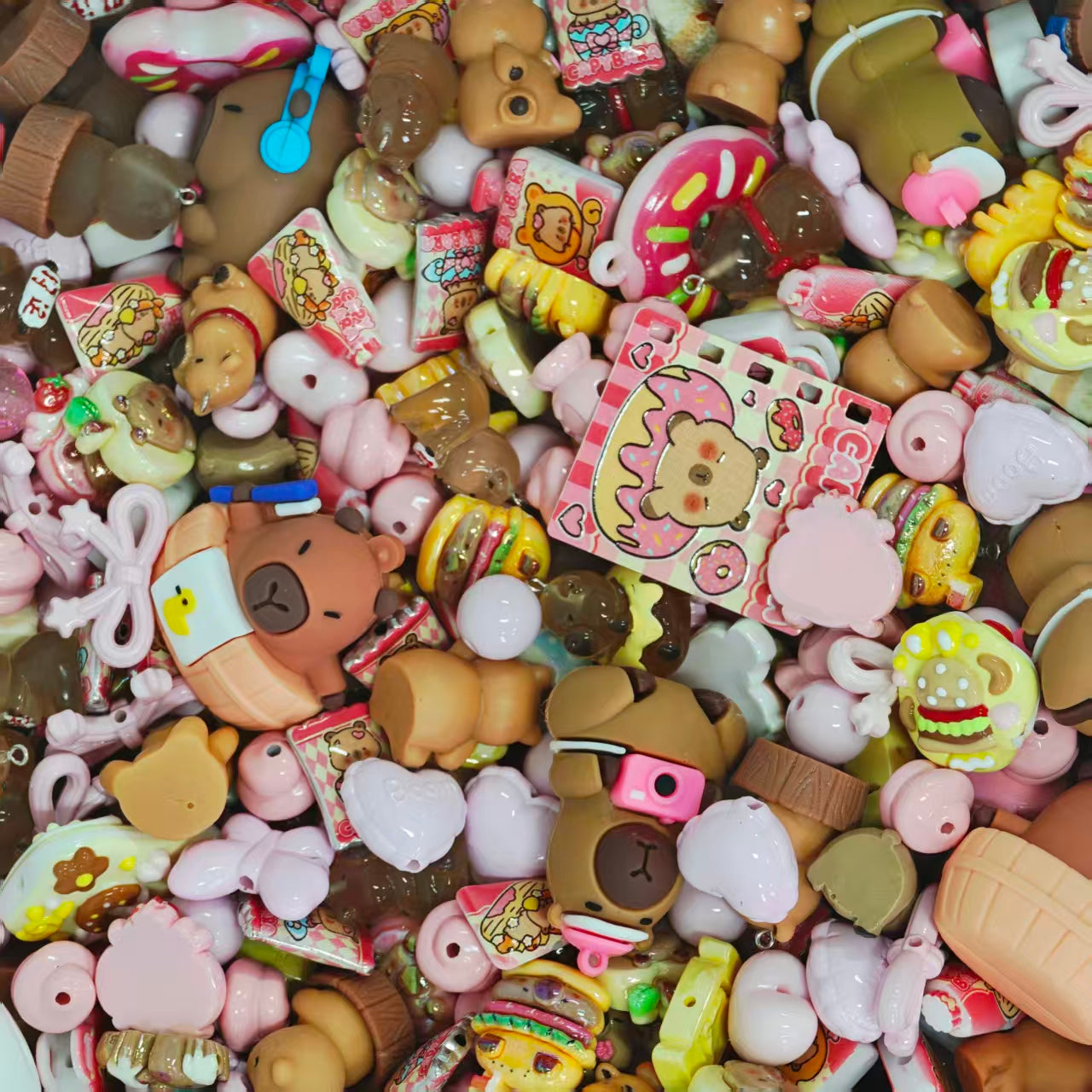 Acrylic Beads -Capybara (for beaded pen, keychains, phone chains)