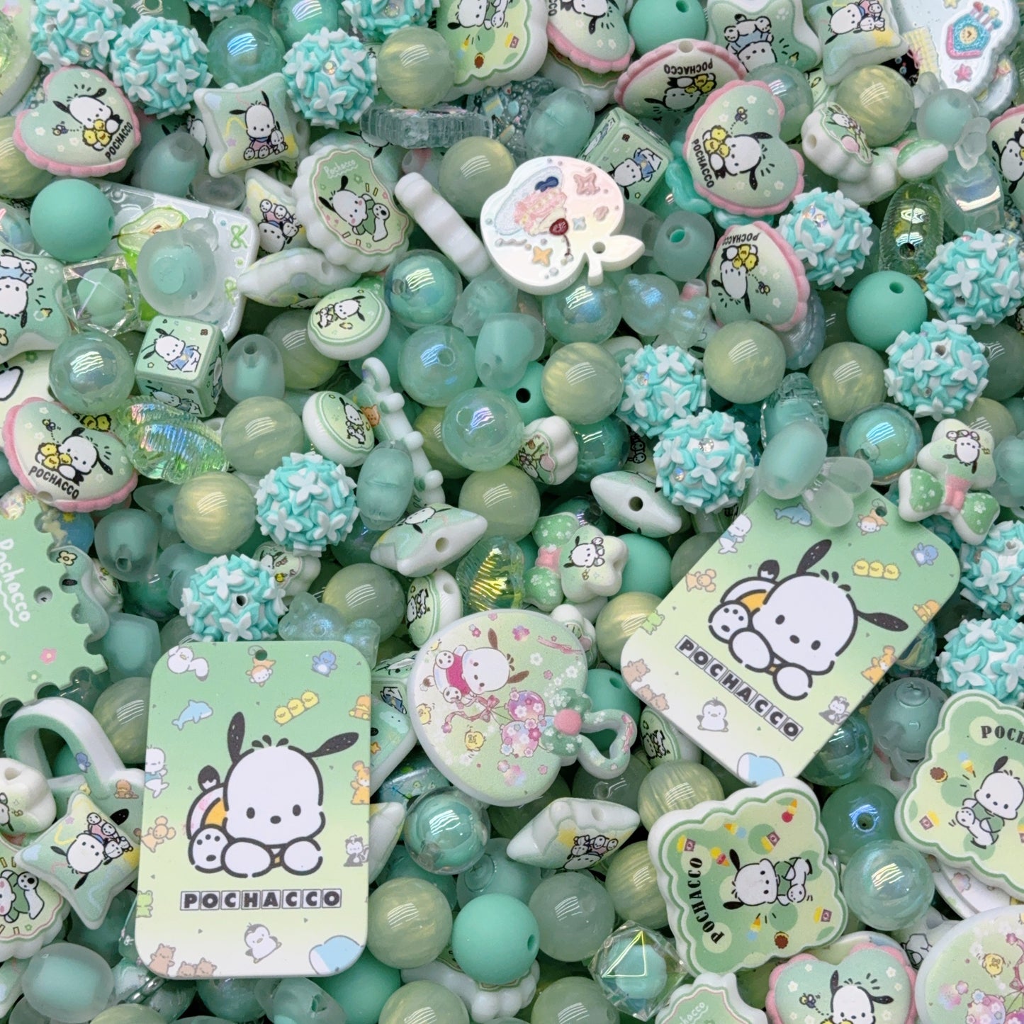 Acrylic Beads -Pocchaco (for beaded pen, keychains, phone chains)