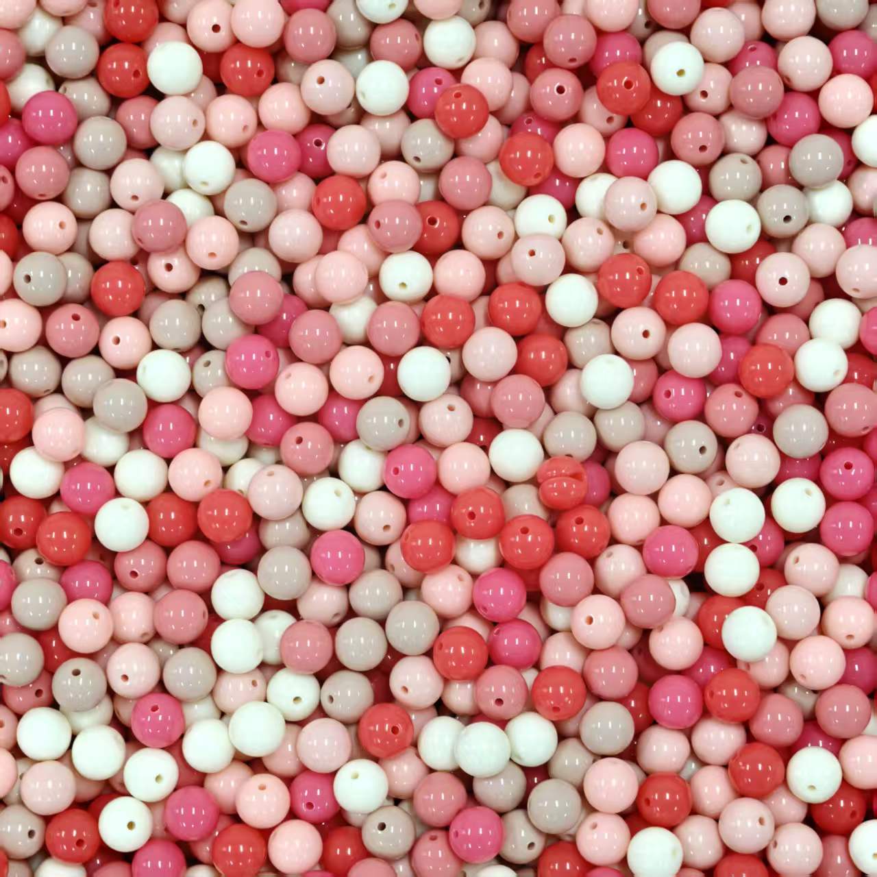 Acrylic Beads -12mm pink2.0 (for Bracelet, necklace, keychains, phone chains)