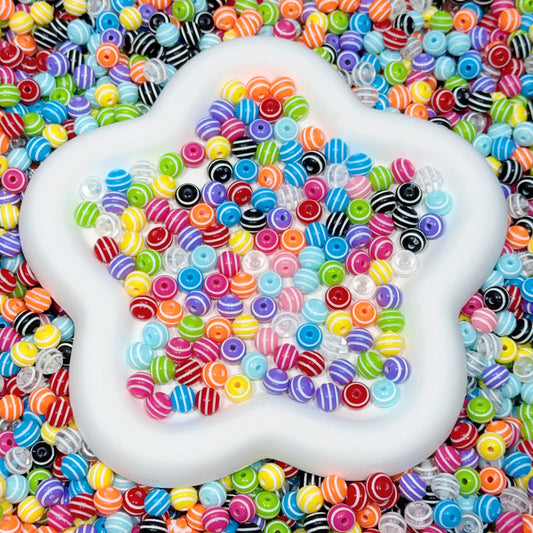 Beads-lollipop beads(8mm)(very useful spacer ,for necklaces, bracelets, keychains, phone chains)