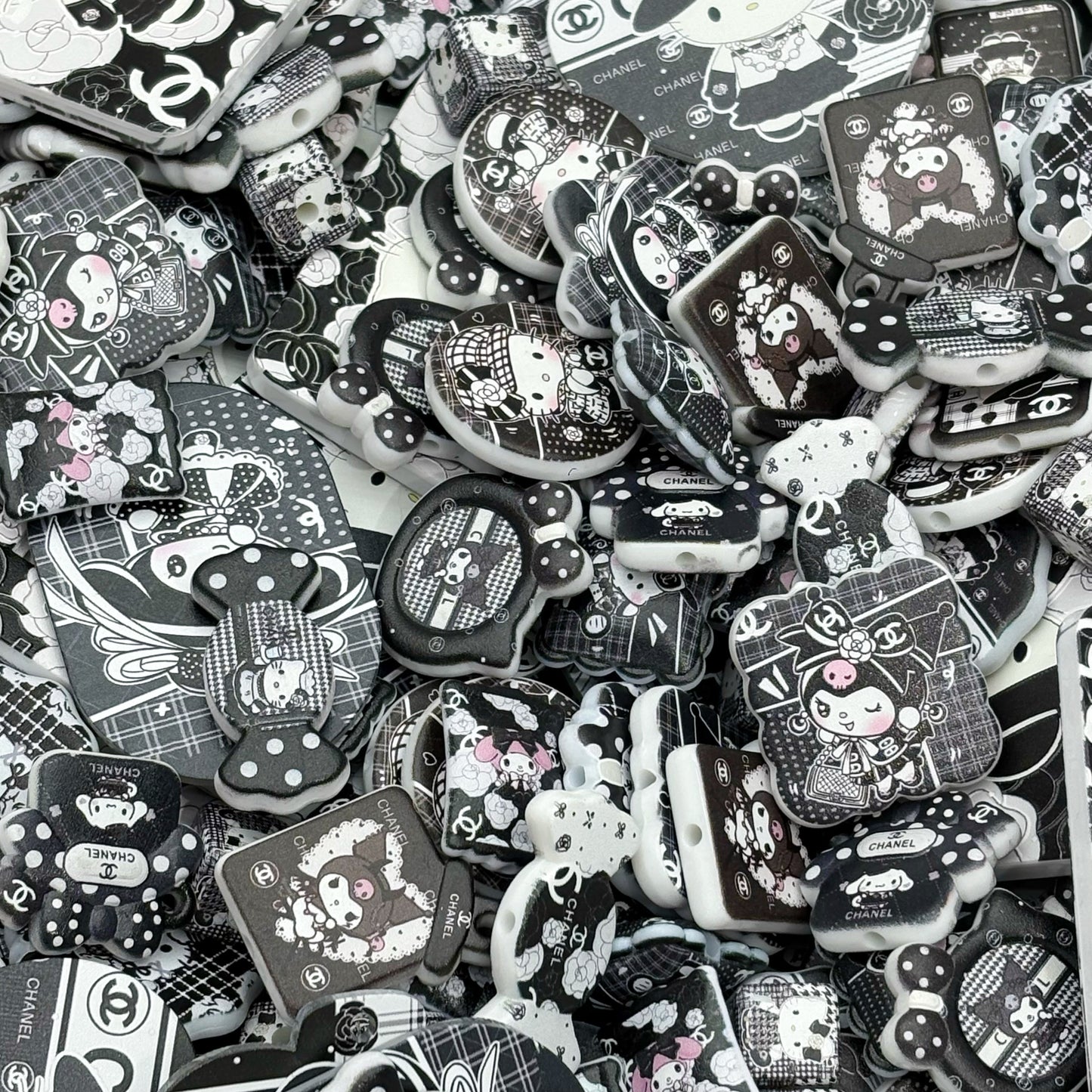 Acrylic beads- Sanrio(for beadable pens, keychains, phone chains)