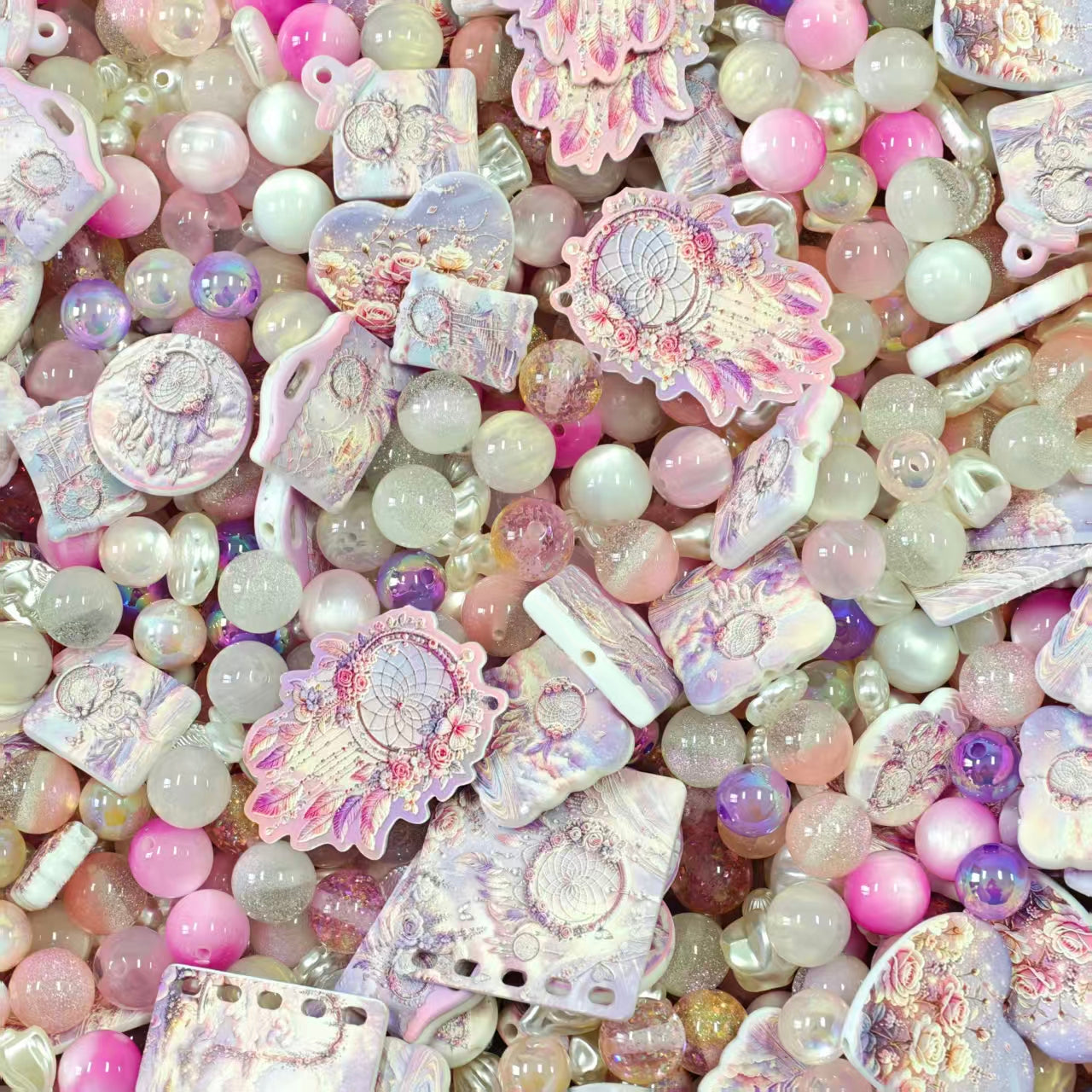Acrylic beads - Dream catcher2.0 (for beadable pens, keychains, phone chains)