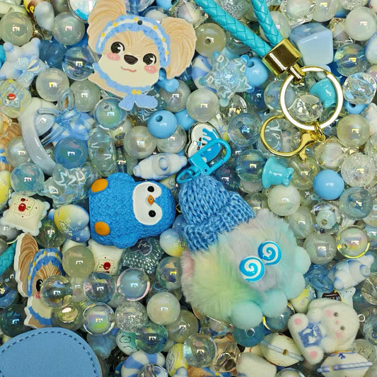 Acrylic beads- Penguin (for beadable pens, keychains, phone chains)