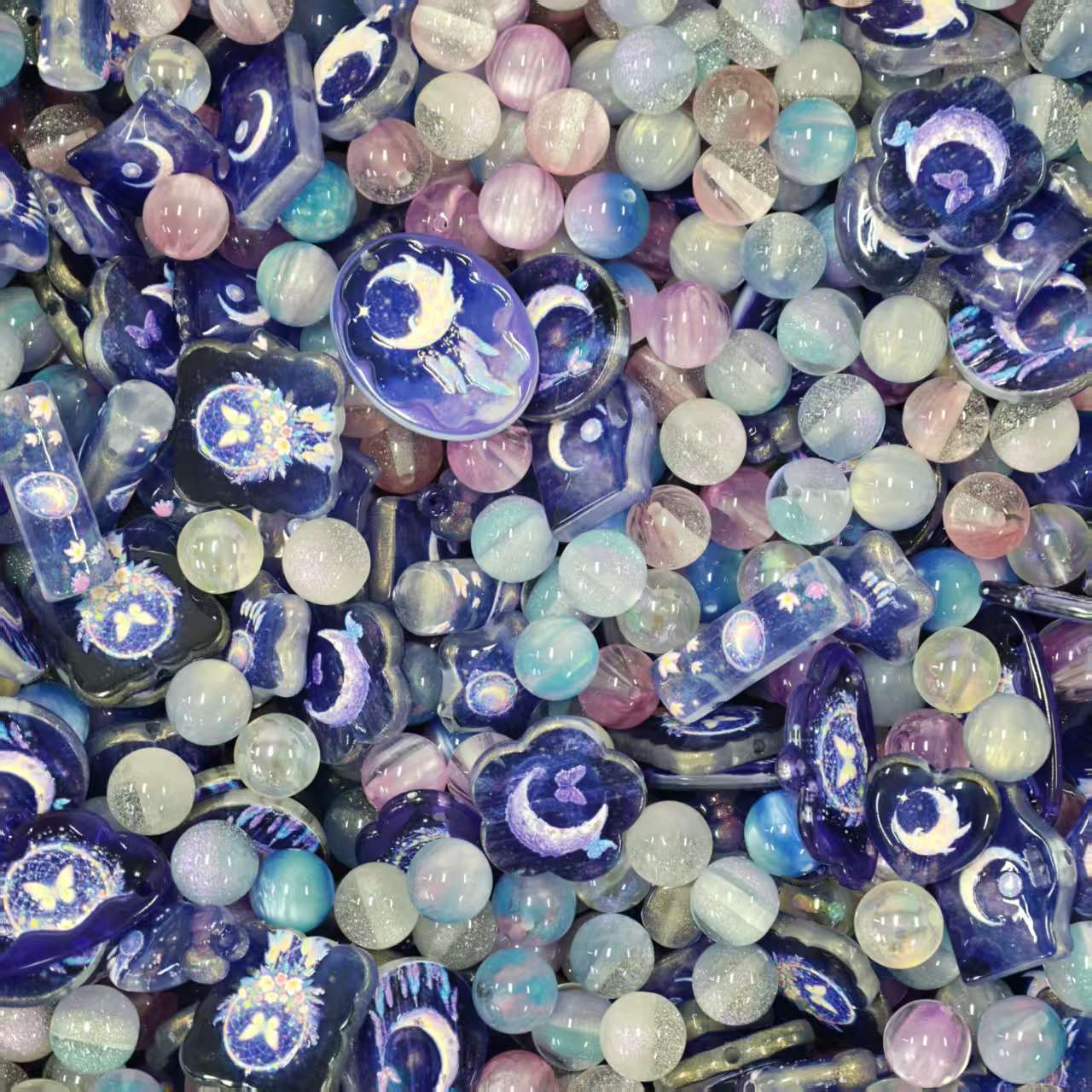 Acrylic beads - Dream catcher (for beadable pens, keychains, phone chains)