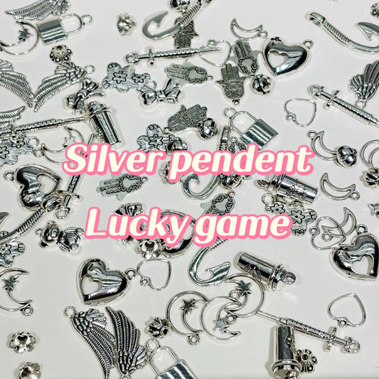 Lucky game-Silvery Pendent