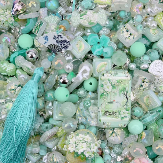 Acrylic Beads -Tiffany Sakura (for beaded pen, keychains, phone chains)