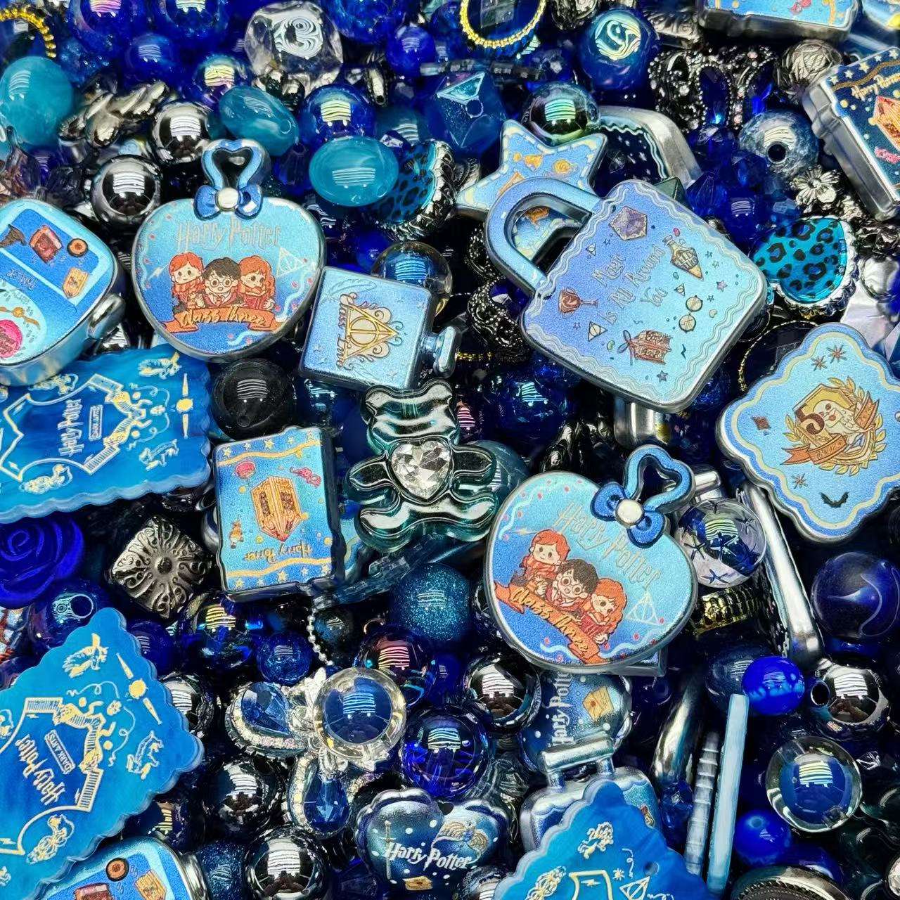 Acrylic beads-Harry Potter(Dark blue) (for beadable pens, keychains, phone chains)