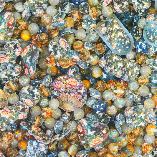 Acrylic Beads -Dream lotus (for beaded pen, keychains, phone chains)
