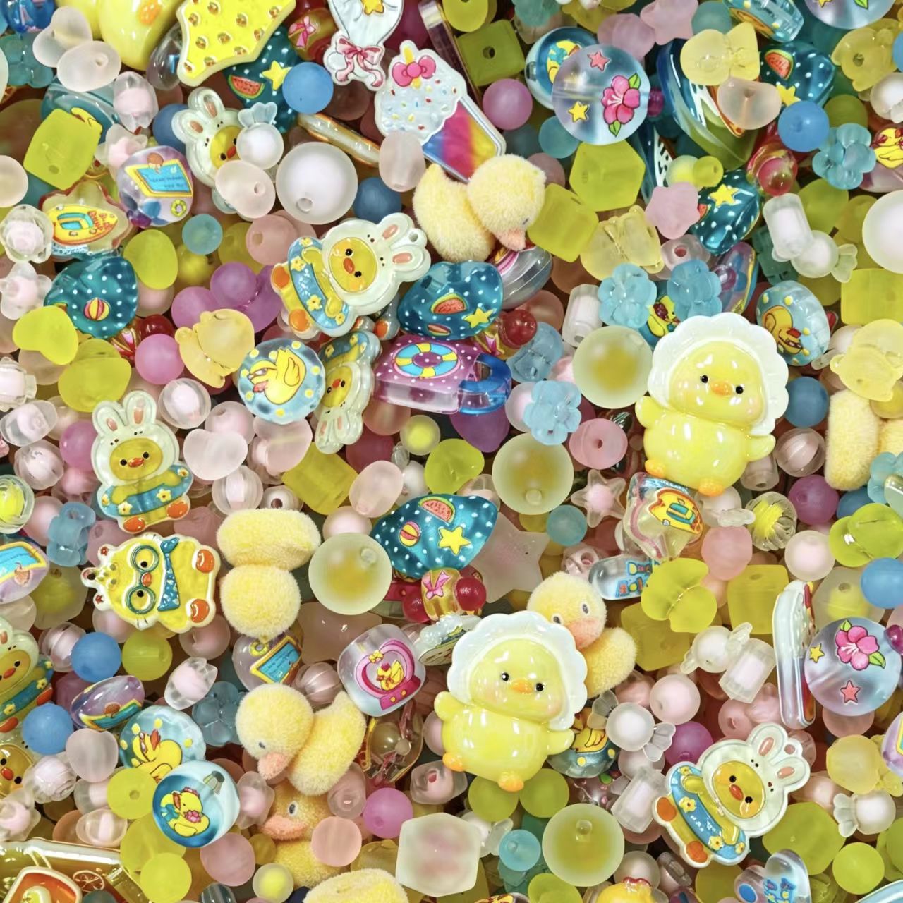Acrylic Beads - Duckyyy  (for beaded pen, keychains, phone chains)
