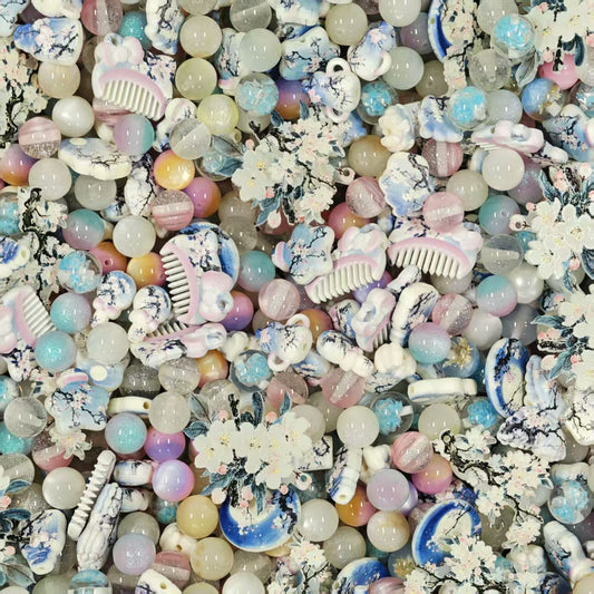 Acrylic beads - Sakura3.0 (for beadable pens, keychains, phone chains)