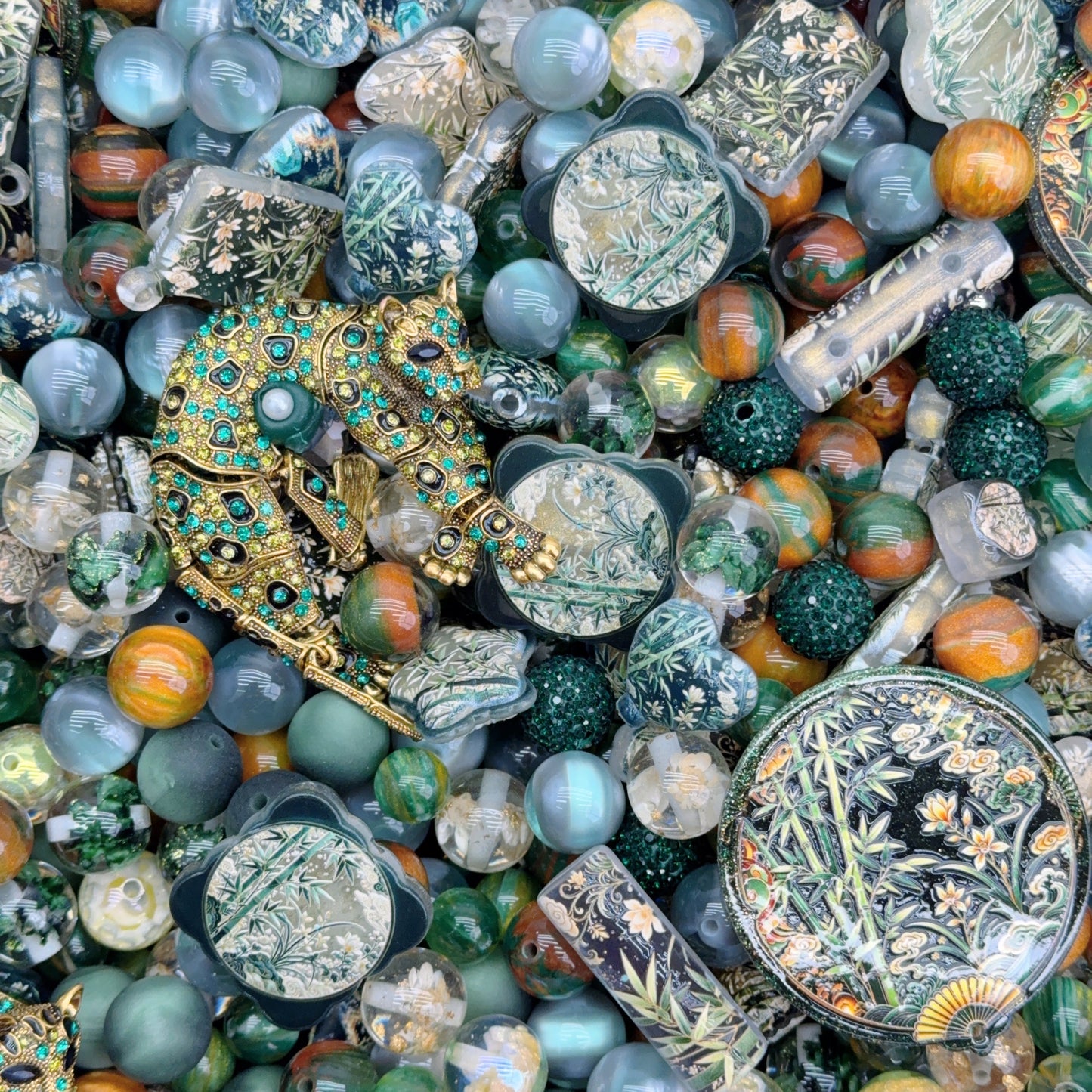 Acrylic Beads -Bamboo(for beaded pen, keychains, phone chains)