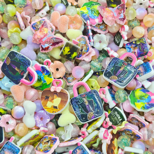 Acrylic beads - Princess frog (for beadable pens, keychains, phone chains)
