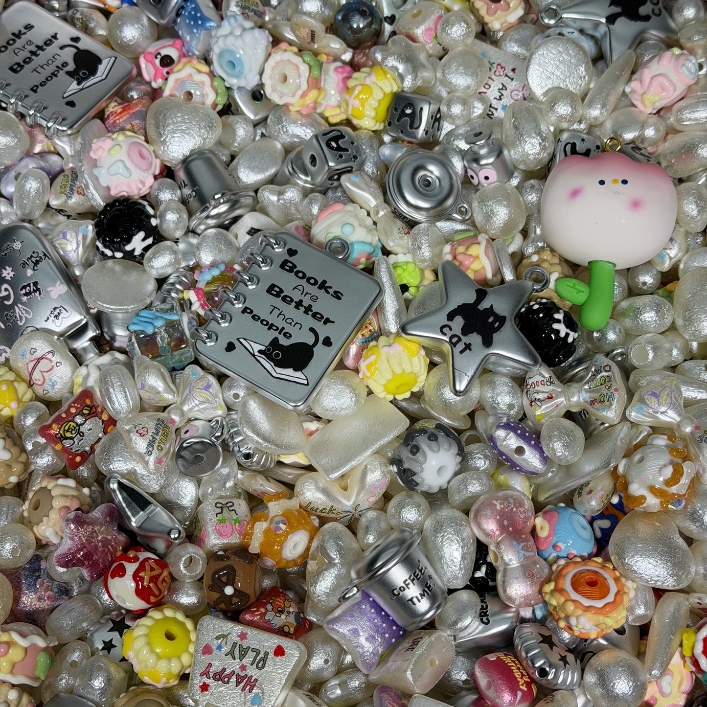 Acrylic beads- Pearl Dreams (for beadable pens, keychains, phone chains)