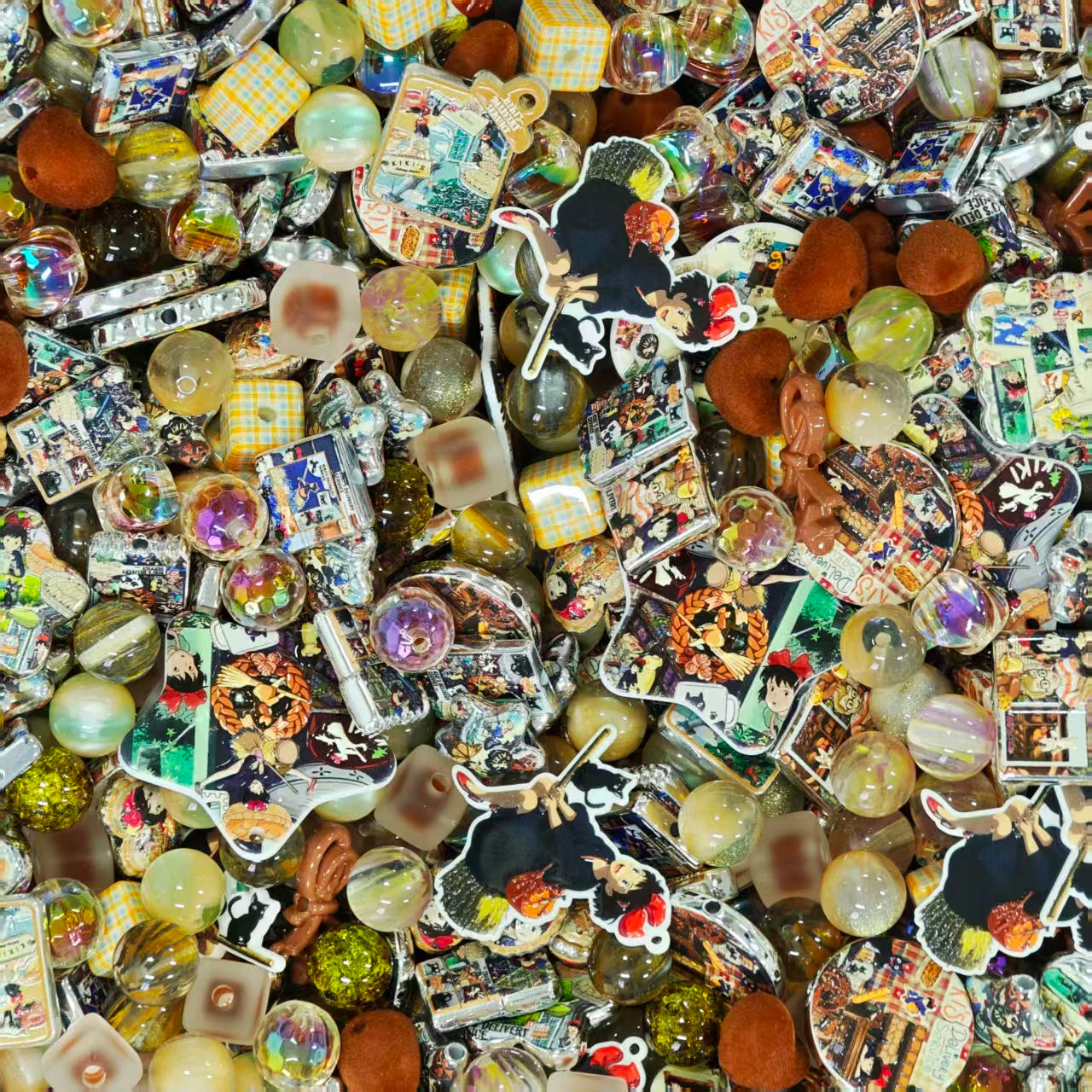 Acrylic Beads -Kiki delivery service (for beaded pen, keychains, phone chains)
