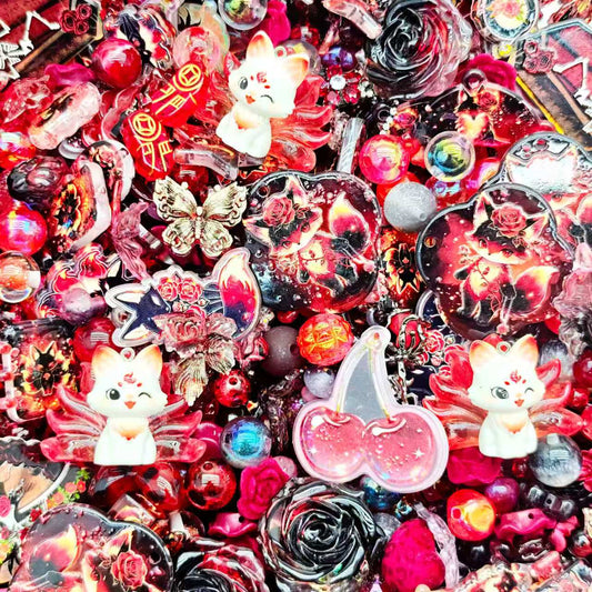 Acrylic beads - Fox (for beadable pens, keychains, phone chains)