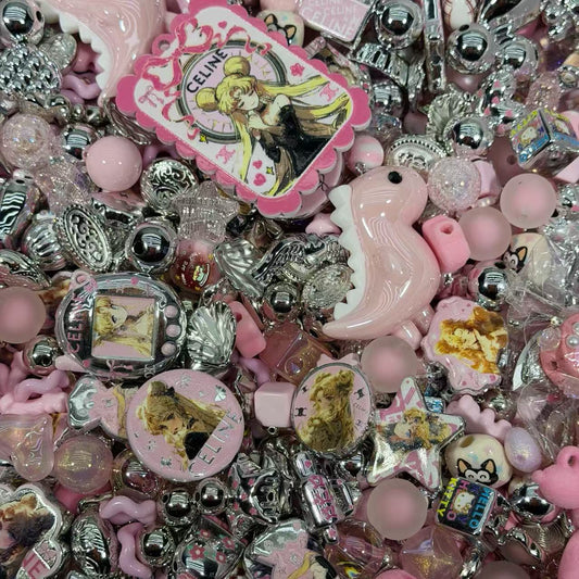 Acrylic beads-Sailor moon （for beadable pens, keychains, phone chains