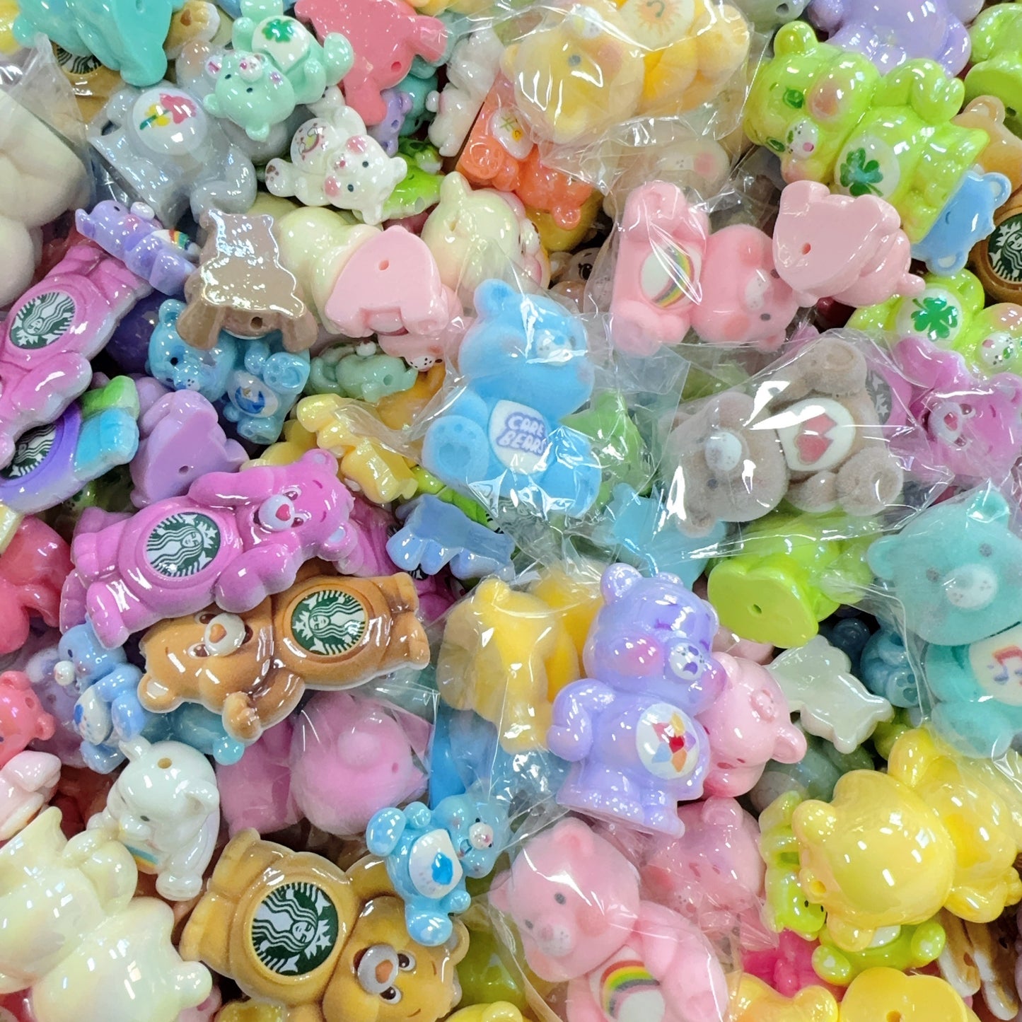 3D figures- care bear 3D  (for beadable pens, keychains, phone chains)