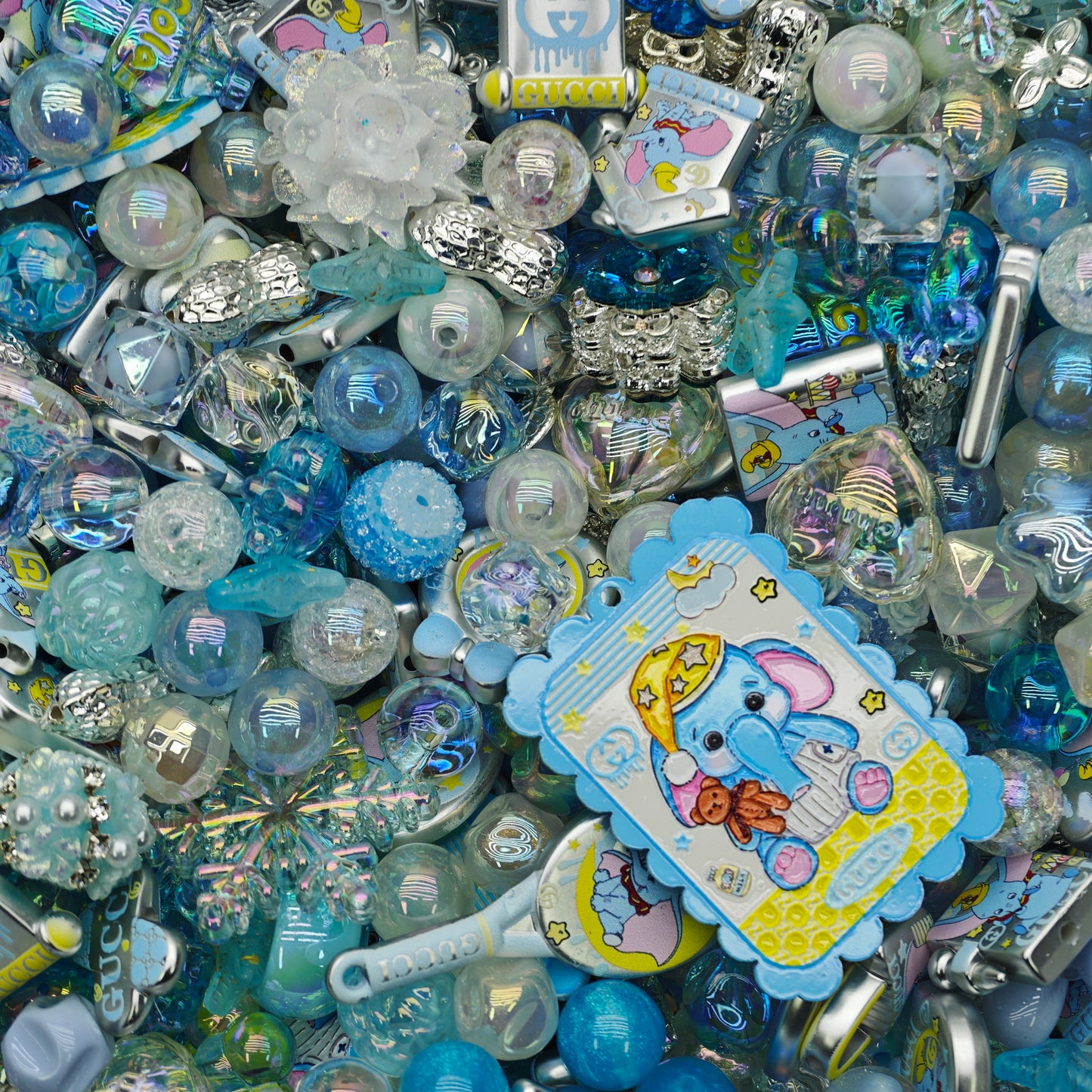 Actylic beads- Elephant （for beadable pens, keychains, phone chains