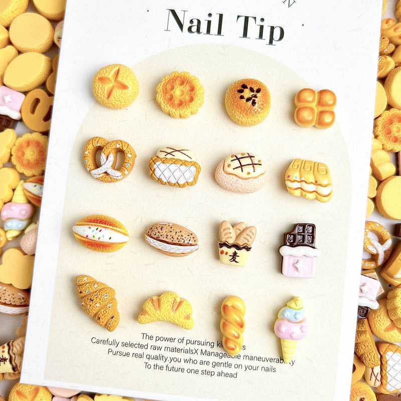 Food nails charm mix