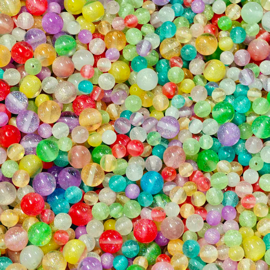 BOGO！ Resin beads - Glitter mix (for beadable pens, keychains, phone chains)