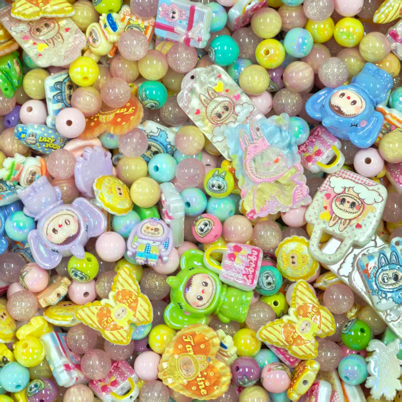 Acrylic Beads - Labubu (for beaded pen, keychains, phone chains)