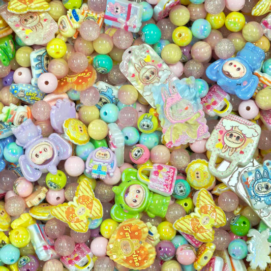 Acrylic Beads - Labubu (for beaded pen, keychains, phone chains)