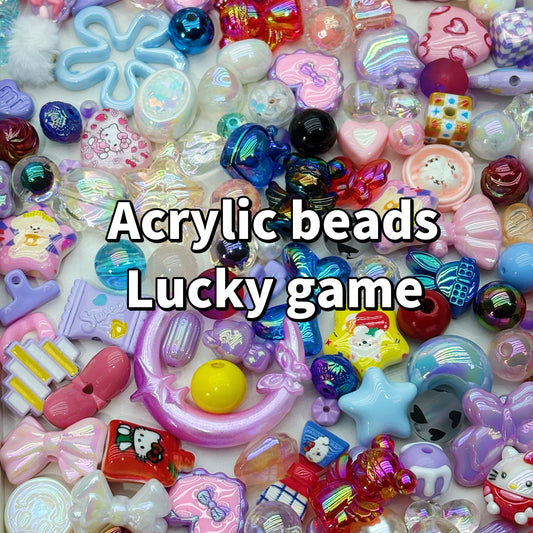 Lucky game-Acrylic beads