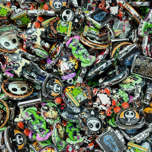 Acrylic beads-Jack Skull (for beadable pens, keychains, phone chains)