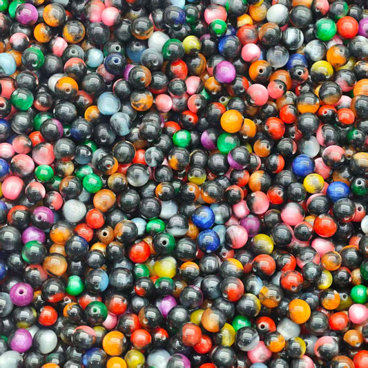 Crazy BOGO！ Resin beads - Coloful black  (for beadable pens, keychains, phone chains)